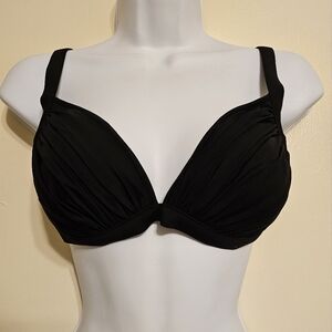 2Bamboo Push-Up Traingle Bikini Swim Top Black Beach Small/Medium